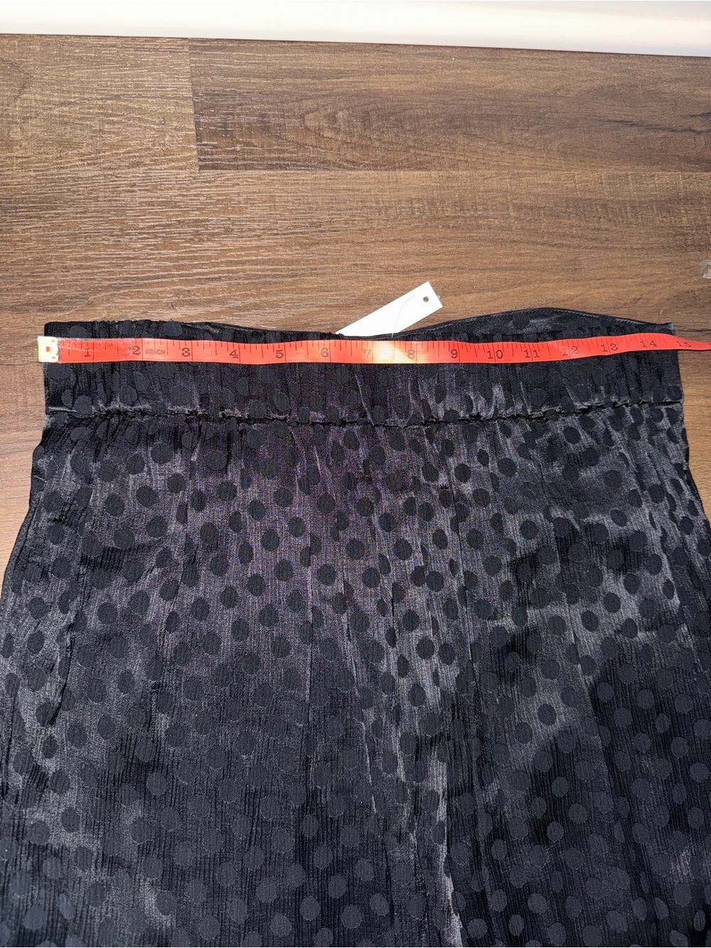NWT Madewell Black Polka Dot Wide Leg Flowy Pants Medium - Picture 6 of 6